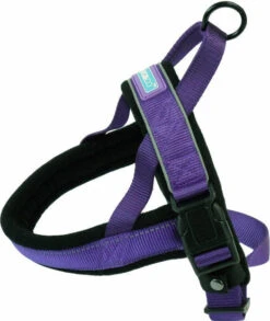 Hem & Boo Reflective Padded Harness Purple