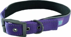 Hem & Boo Reflective Padded Collar Purple