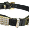 Hi-Craft Starlight Black Leather Dog Collar - 52cm -Dog Featured Sales 12137