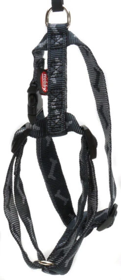 Nobby Soft Bone Harness Charcoal