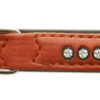Nobby Double Back Swarovski Crystal Collar Terracotta