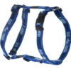 Rogz Armed Response Nylon Harness Indigo Bones 25mm -Dog Featured Sales 45181