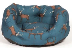 Danish Design Woodland Blue Stag Deluxe Slumber Dog Bed