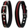 Oscar & Hooch Dog Collar Black And Red