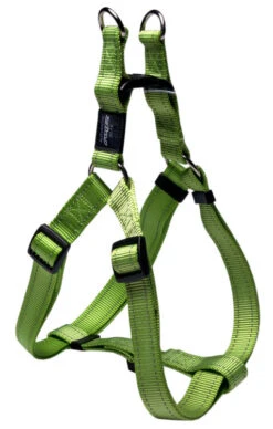 Rogz Lumberjack Reflective Nylon Step-in Harness Lime Green 25mm