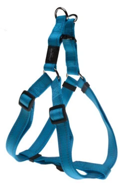 Rogz Lumberjack Reflective Nylon Step-in Harness Turquoise 25mm