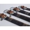 Rosewood Luxury Leather Collar Tweed Check 3/4"