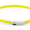 Ancol Light Up USB Rechargeable Flashing Dog Collar Yellow 70cm -Dog Featured Sales 58939