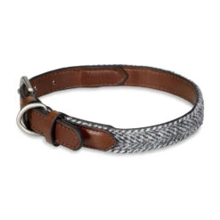 Petface Herringbone Leather Collar -Dog Featured Sales 5d497b835ea285.63072052
