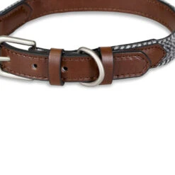 Petface Herringbone Leather Collar -Dog Featured Sales 5d497b8774c080.72805497