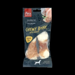 6 X Pets Unlimited Chewy Bone Dog Treats Large - Chicken 2 Pieces