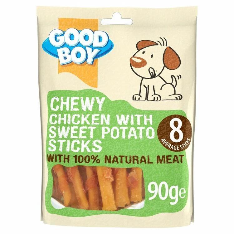 Good Boy Pawsley & Co Chewy Chicken With Sweet Potato Sticks Dog Treat 3 Good Boy Pawsley & Co Chewy Chicken With Sweet Potato Sticks Dog Treat