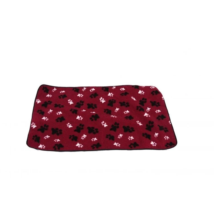 AniMate Dog Blanket In Red Paw Print 4 AniMate Dog Blanket In Red Paw Print - Image 2