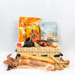 The Pet Express Natural Dog Treat Box Hamper