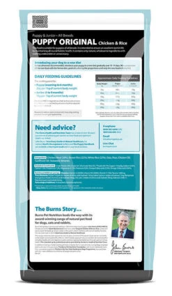 Burns Original Puppy Chicken & Rice -Dog Featured Sales Puppy Original Chicken 12kg reverse