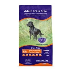 Alpha Grain Free Rich In Chicken Potato & Veg Dog Food 15kg