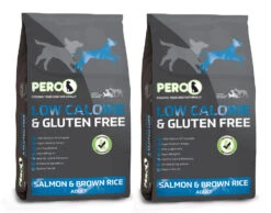 Pero Low Calorie (Labrador Life) Salmon & Brown Rice Adult Dog Food -Dog Featured Sales img pero gf salmon brownrice 3d x2