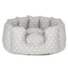 Lords & Labradors High Sided Cotton Dog Bed Grey Spot -Dog Featured Sales lords and labradors grey spot high wall bed studio